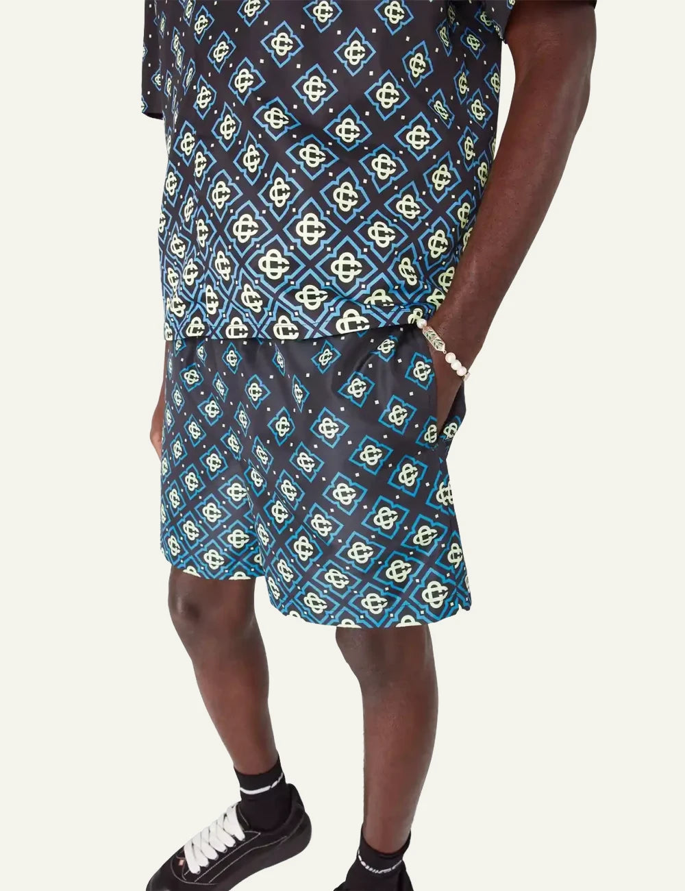 Casablanca Printed Swim Shorts black side view