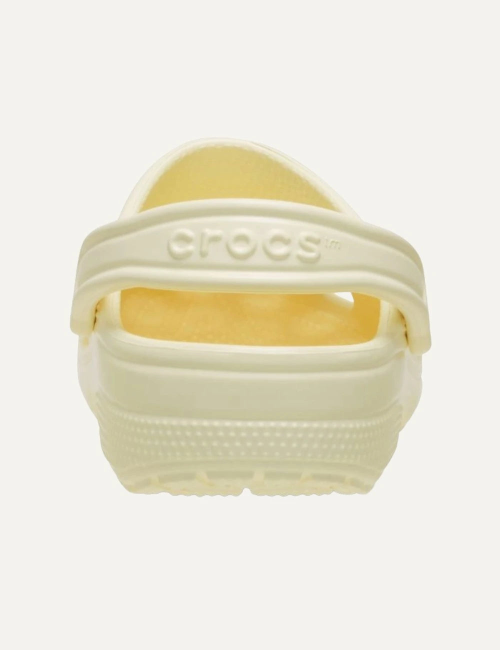 crocs classic clog yellow back view