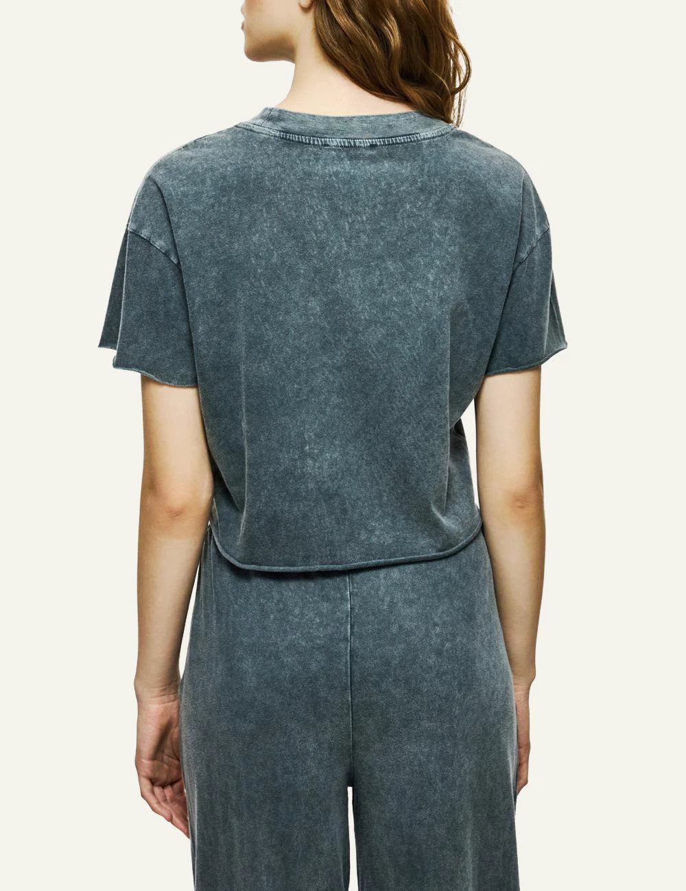 Dirty Laundry boxy t-shirt vintage grey back look