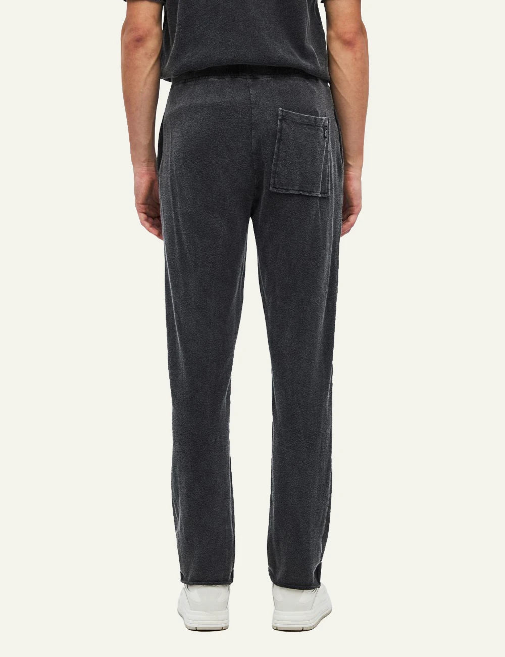 Men's Dirty Laundry faded charcoal cotton sweatpants with drawstring waist back