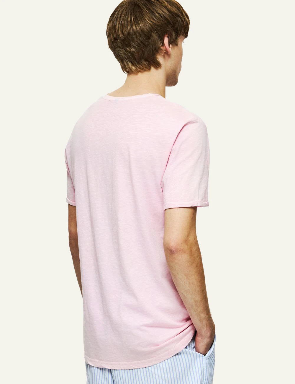Dirty Laundry roundneck detailed t-shirt bubblegum back look