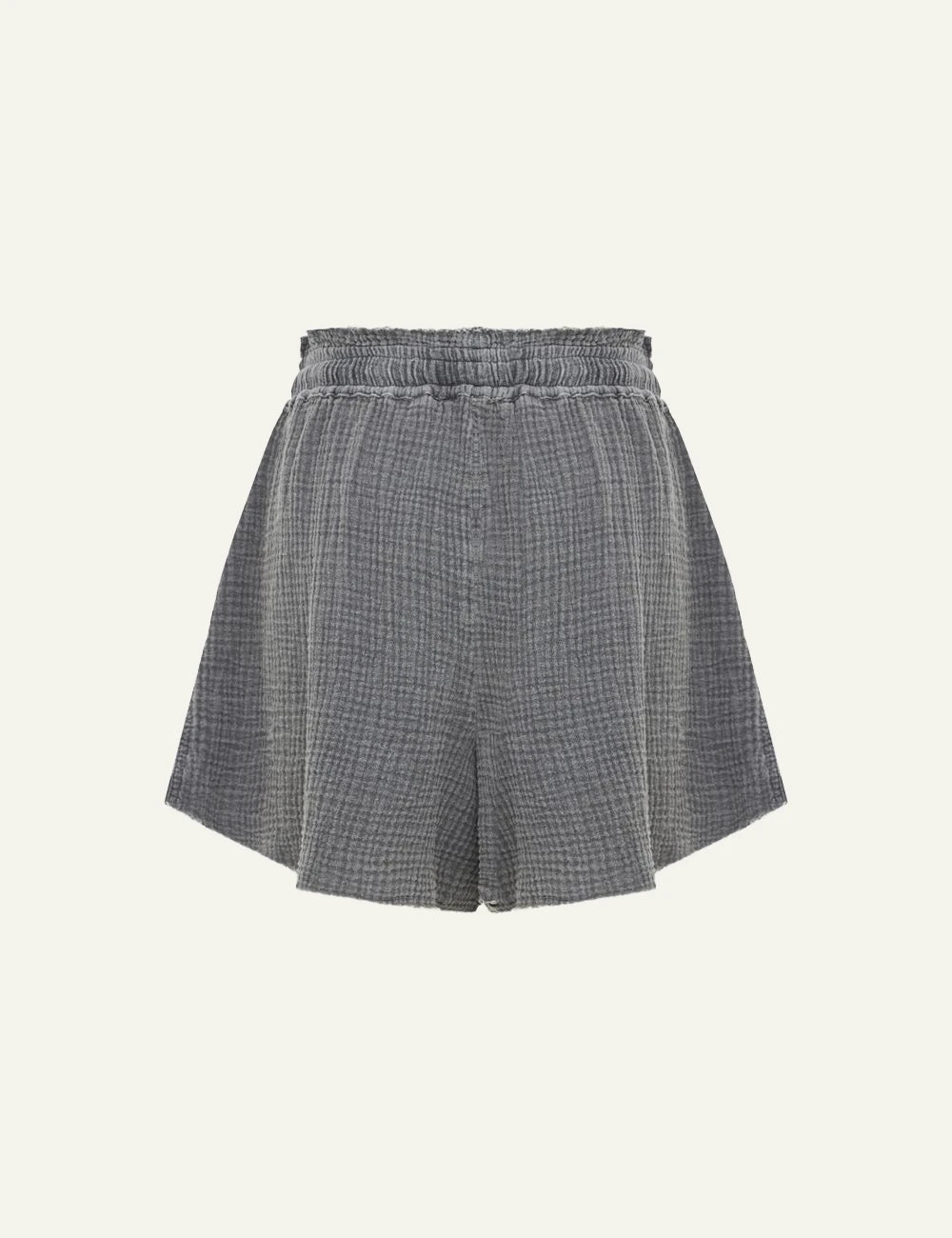 Dirty Laundry gkri waffle shorts with drawstring waist back view