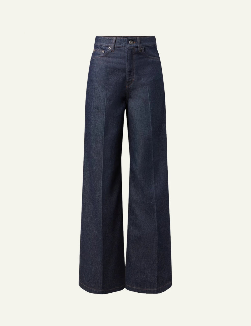 Women's DRYKORN Sear high-waist wide-leg jeans in dark blue denim