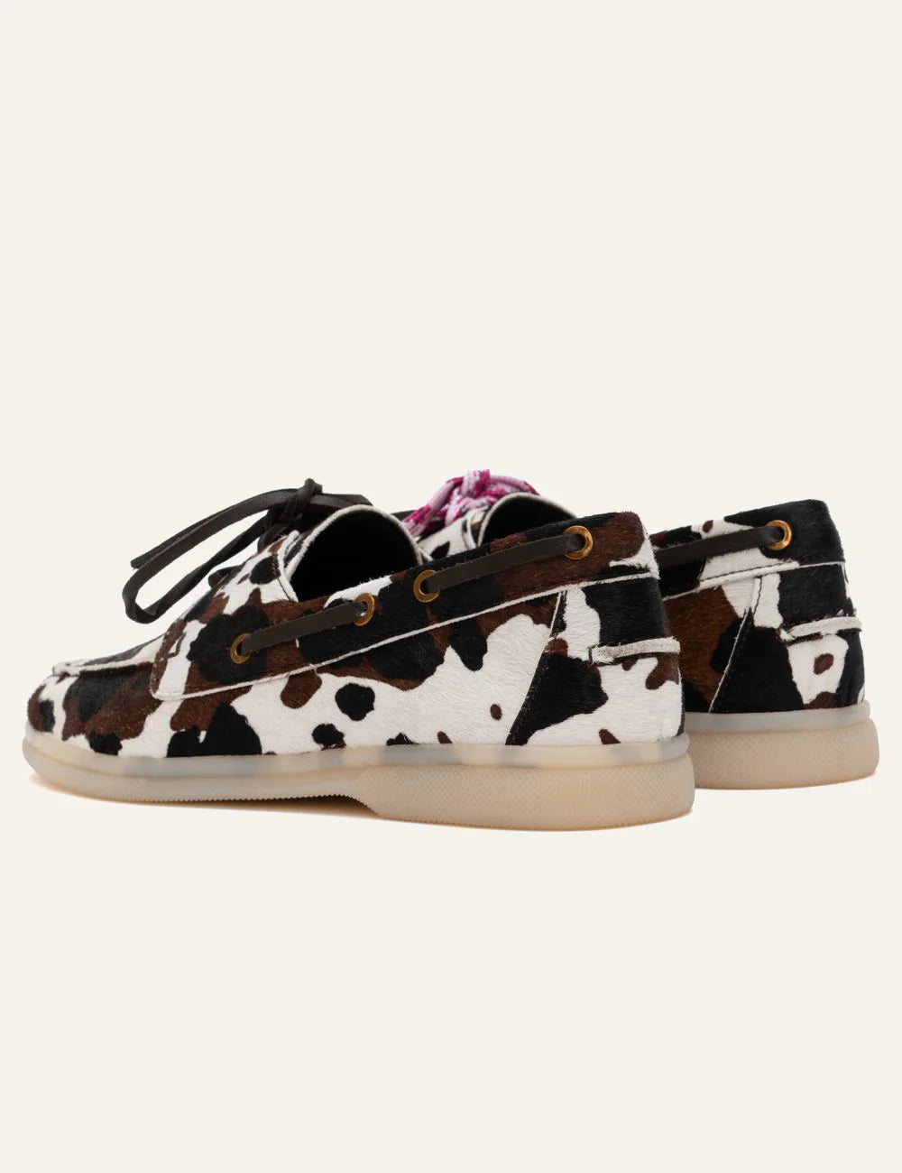 Komis & Komis E509 cow print loafers back view