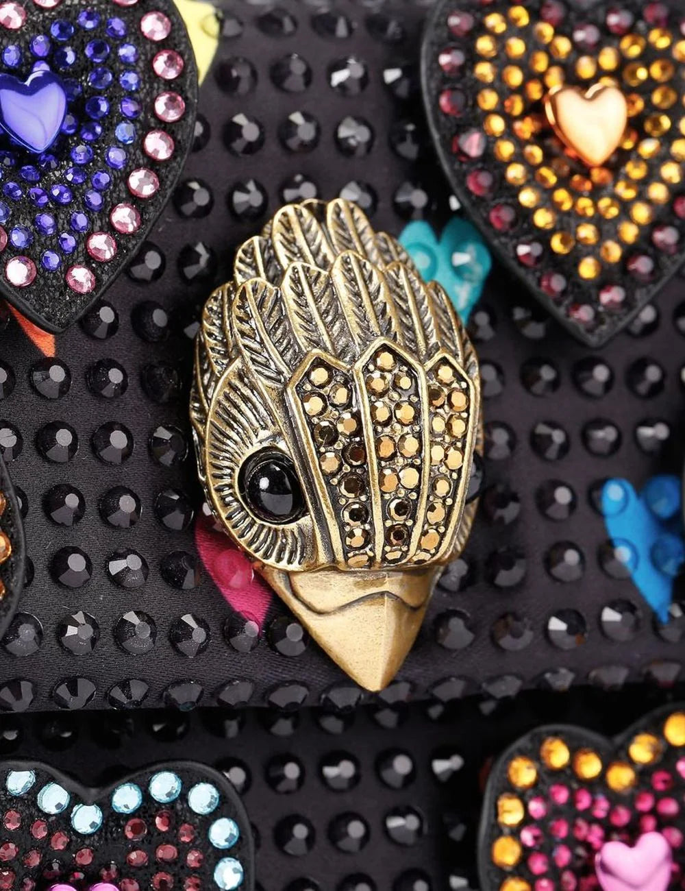 fabric mini kensington black combination fabric kurt geiger london logo