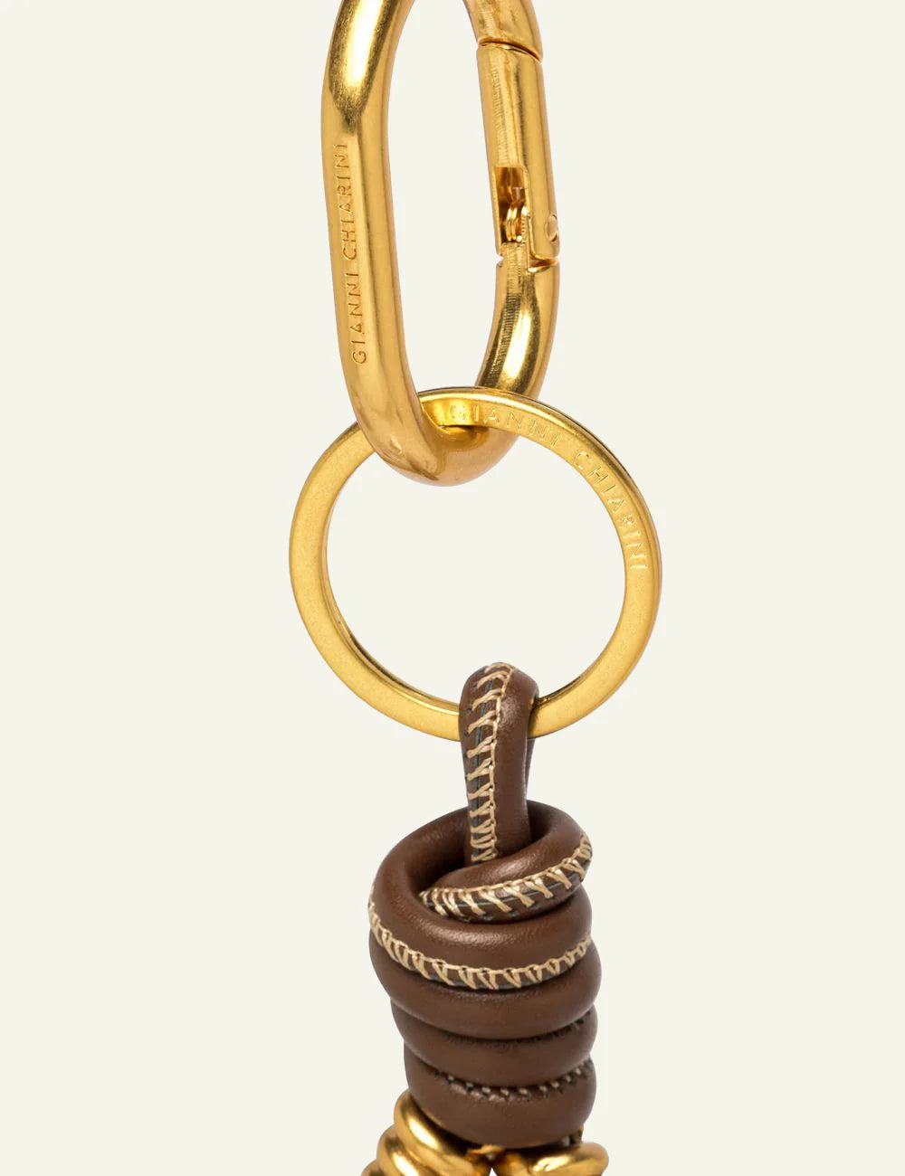 gianni chiarini bag charm blush front link