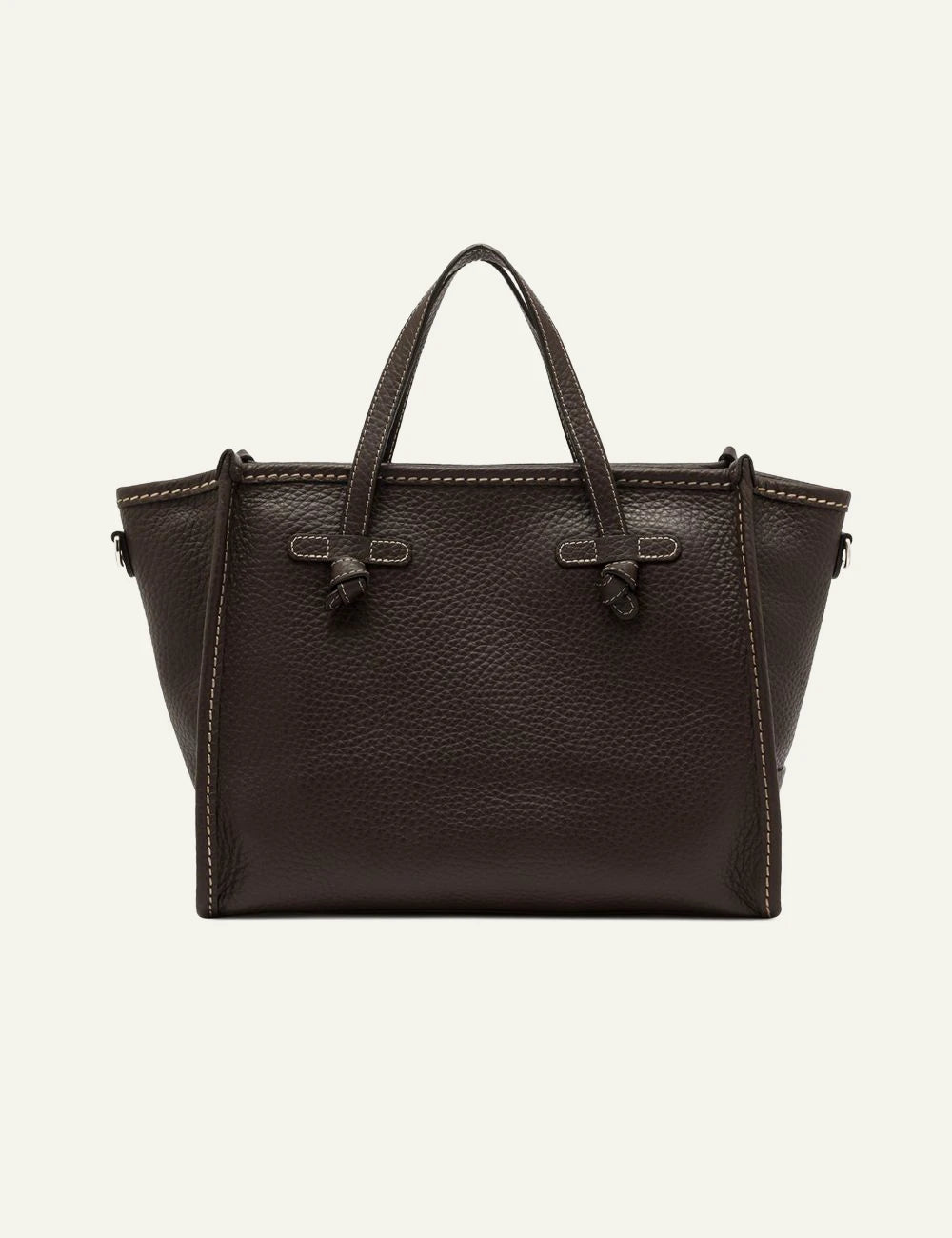 Women's Gianni Chiarini Miss Marcella Hiking 32 dark brown grain leather tote bag back