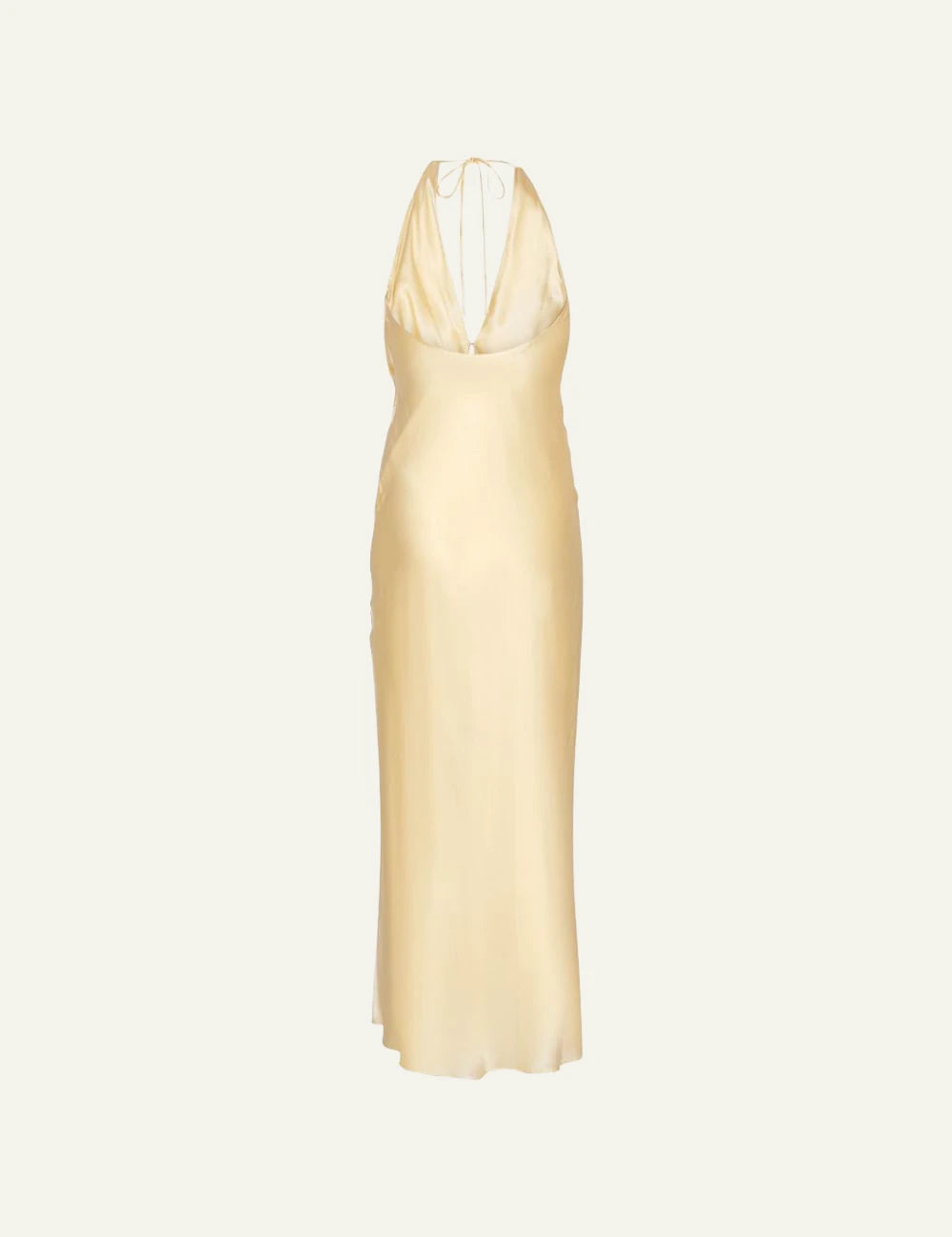 ROTATE CHIFFON HALTER DRESS ITALIAN STRAW – Simple Caracters
