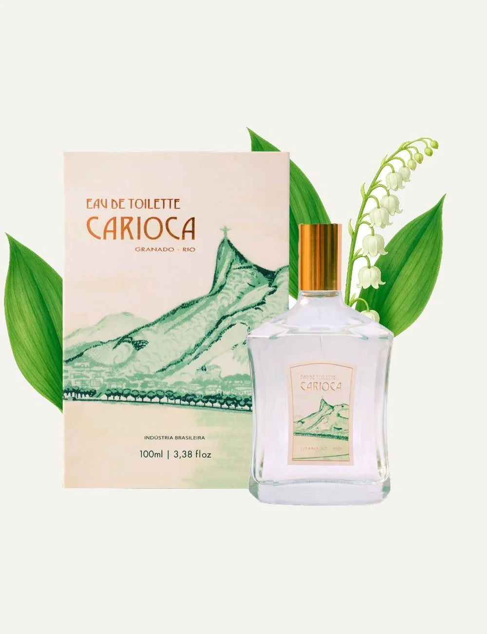 Granado Carioca eau de toilette bottle illustrated label detail view