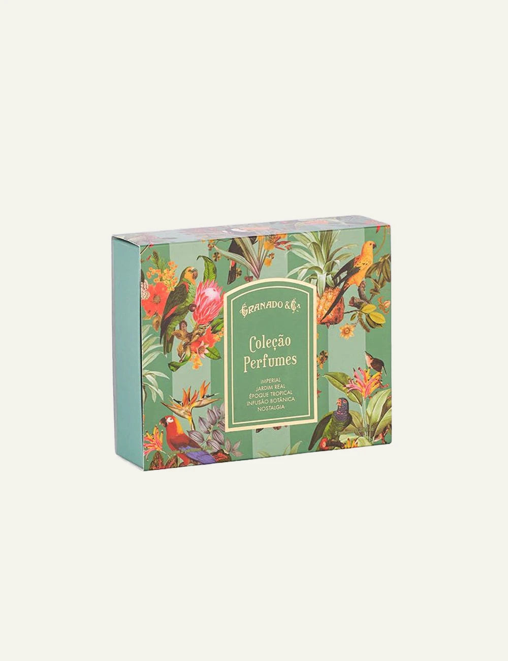 Granado perfume set mini bottles Tropical Birds collection box view
