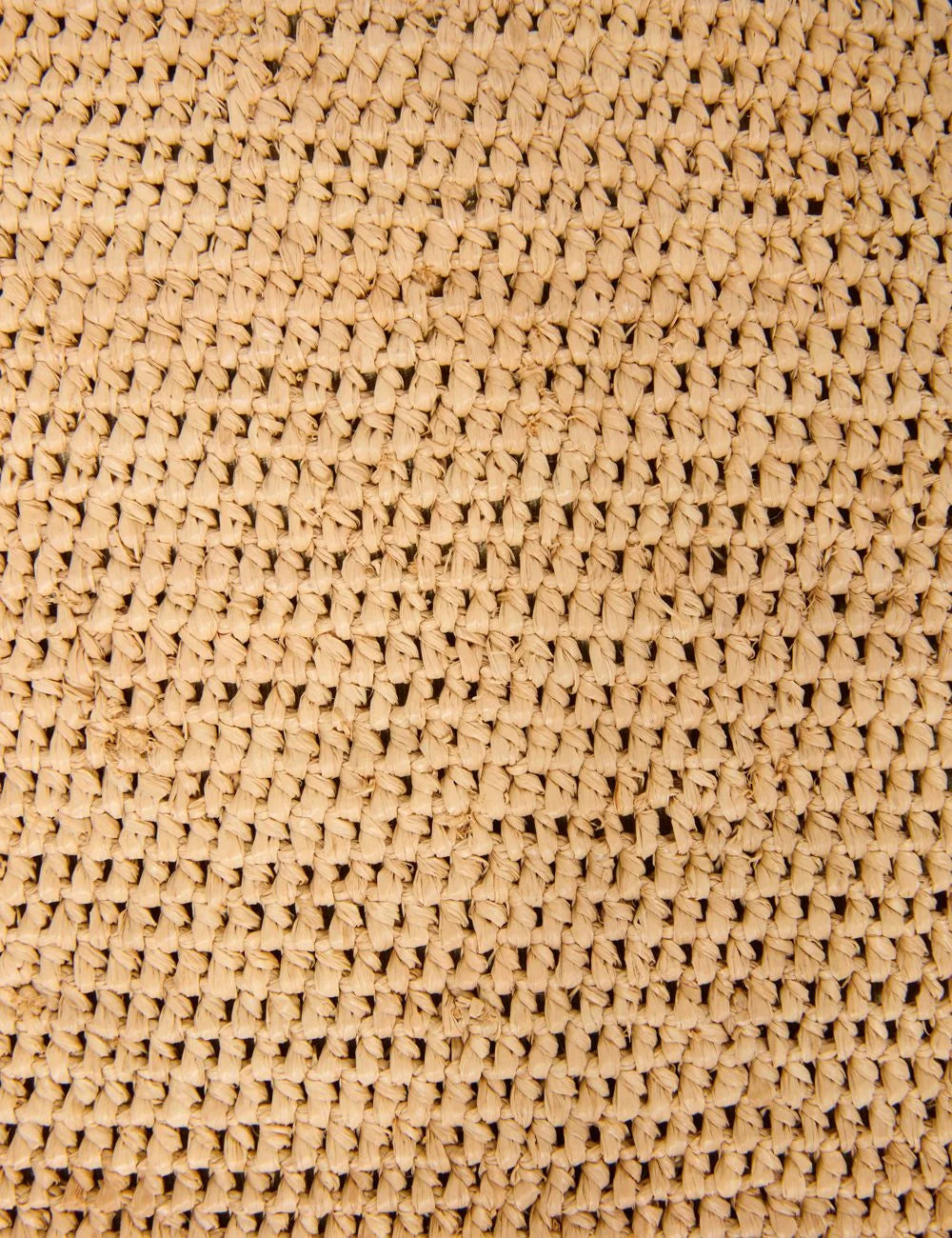 ibeliv ampy bag natural raffia crochet clutch wrist strap detail logo view
