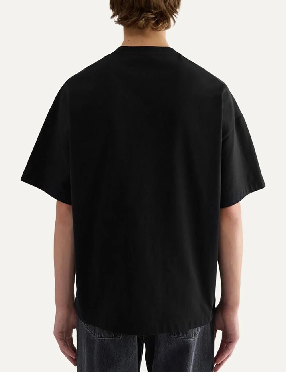 Jil Sander Men’s Black Cotton Logo T-Shirt back