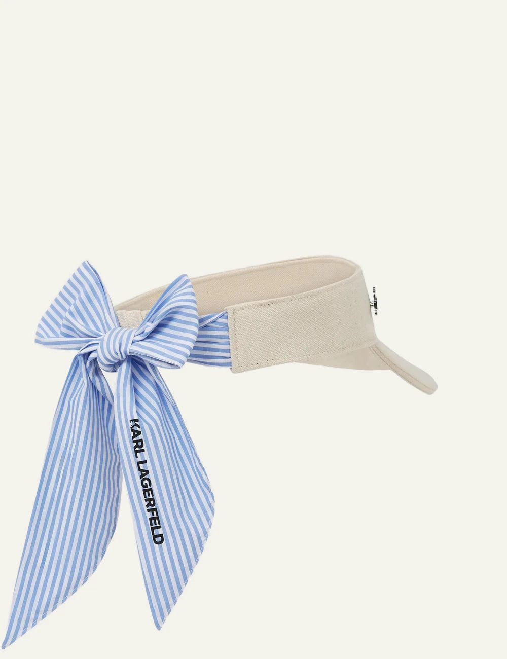 Karl Lagerfeld B2W33056 Ikon Choupette visor natural with striped ties back