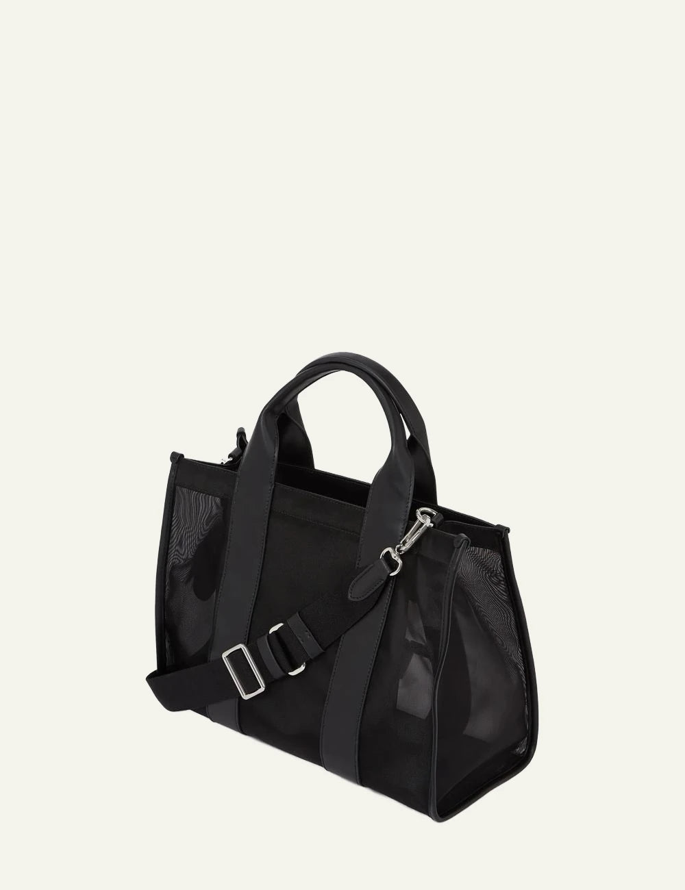 Karl Lagerfeld B2W50006999 square mesh medium tote black logo back