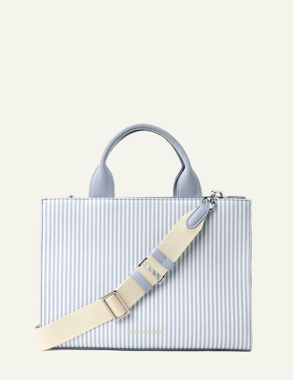 Karl Lagerfeld B2W50028 Ikon Choupette stripe tote blue white back