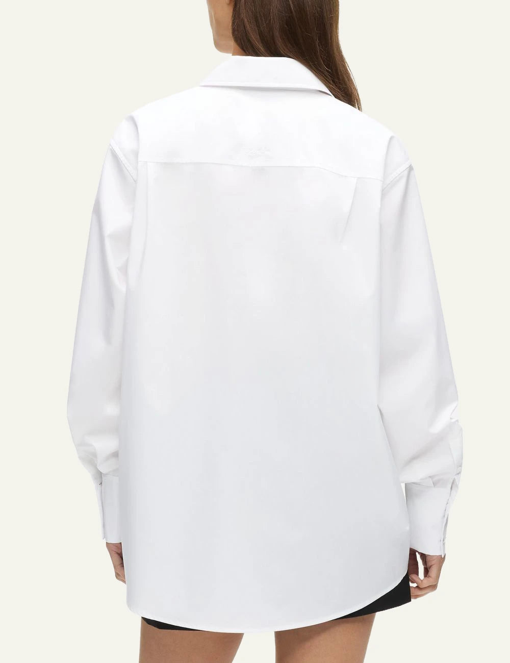 Karl Lagerfeld white shirt me signature logo stin tsepi back view
