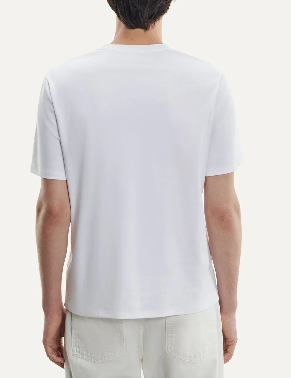 Majestic Filatures men's white Supima cotton short sleeve T-shirt back