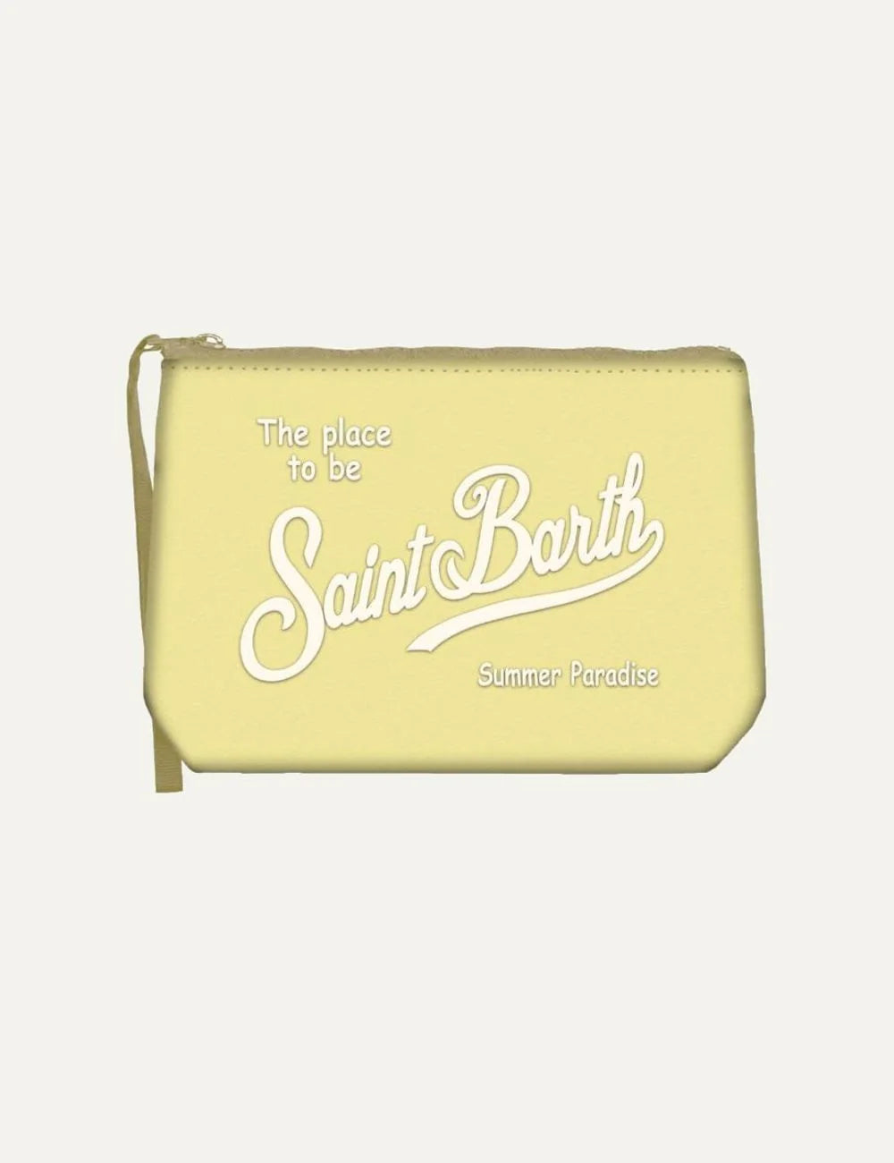 mc2 saint barth aline nylon pouch yellow front view