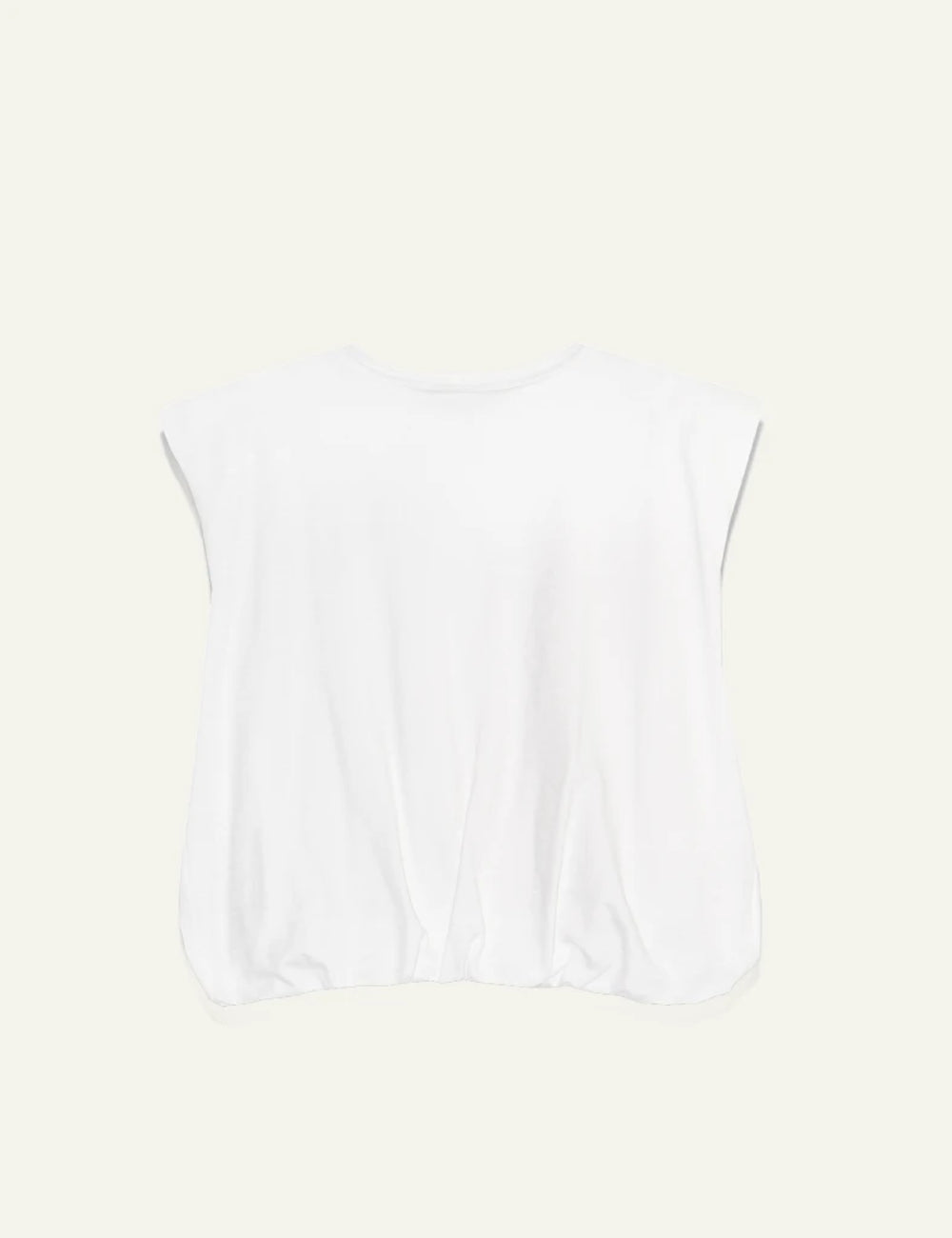 Milla t shirt cropped padded white back view