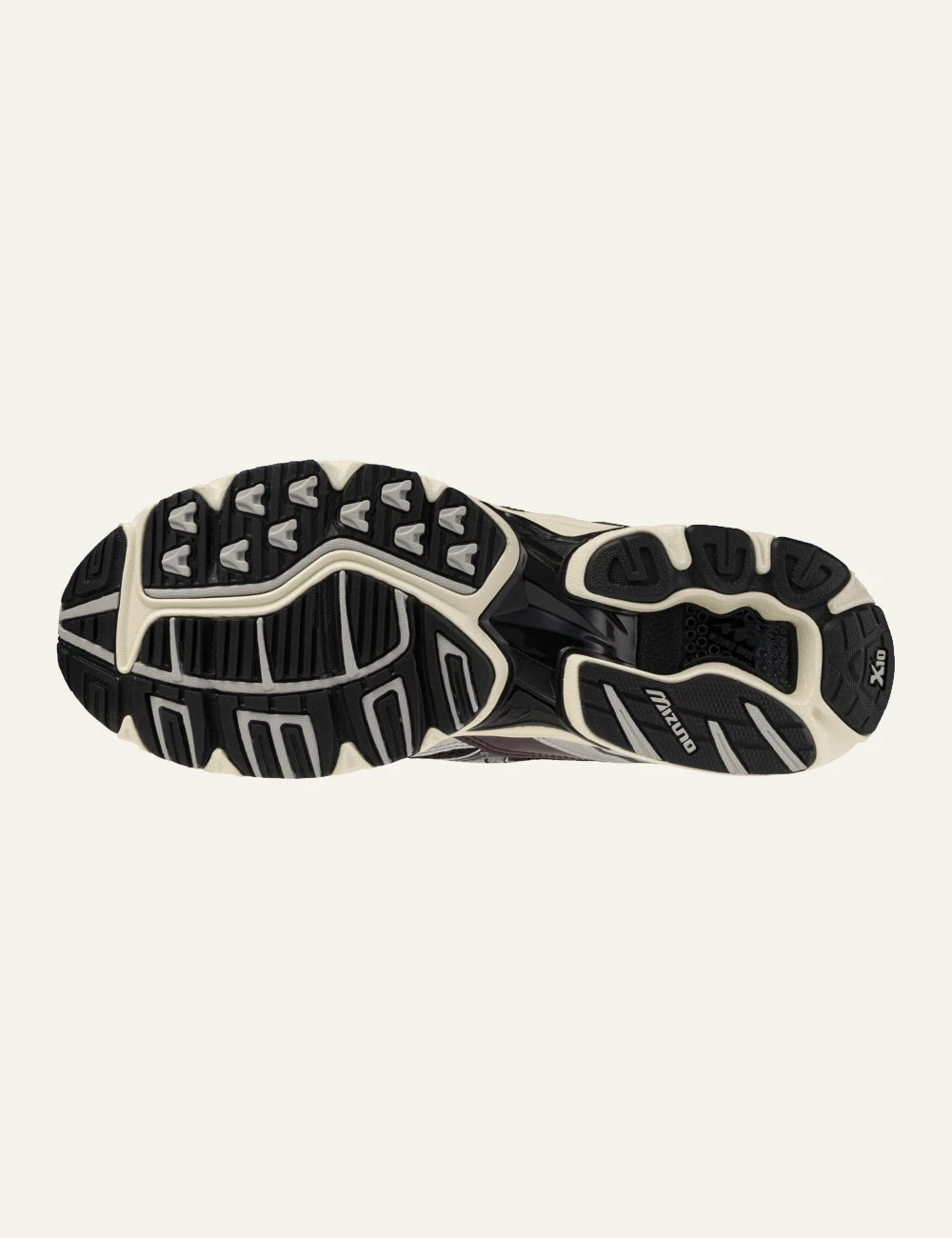 Mizuno d1ga210417 Wave Rider 10 Sport sneaker se silver-black mesh sole view