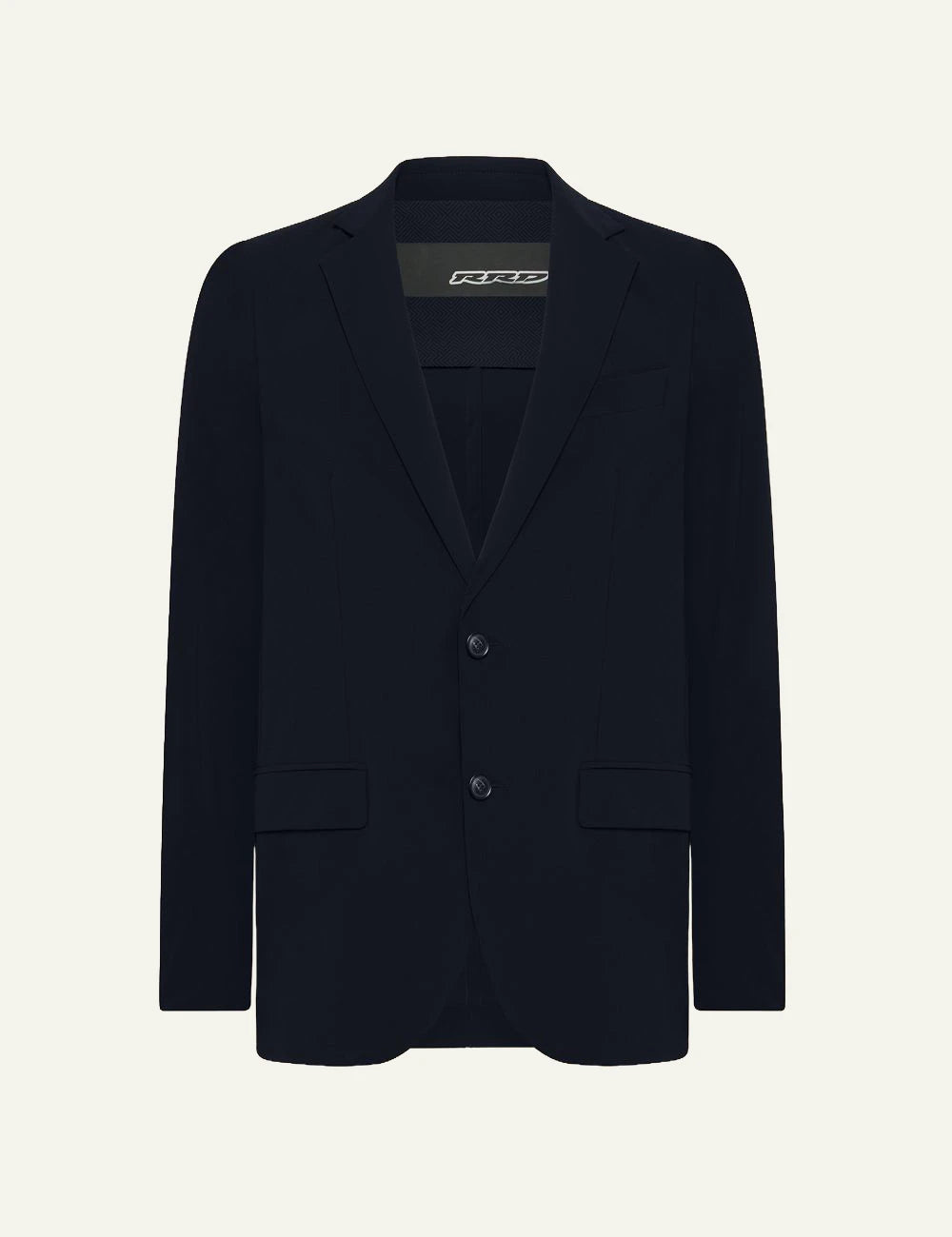 Navy Blue Tailored Blazer Front Flat