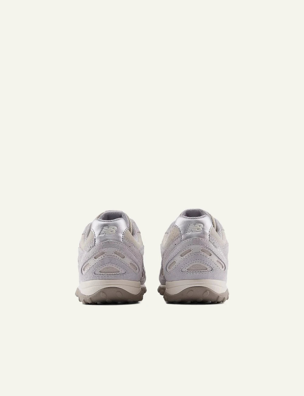 New Balance Classics Pink sneakers suede mesh back view