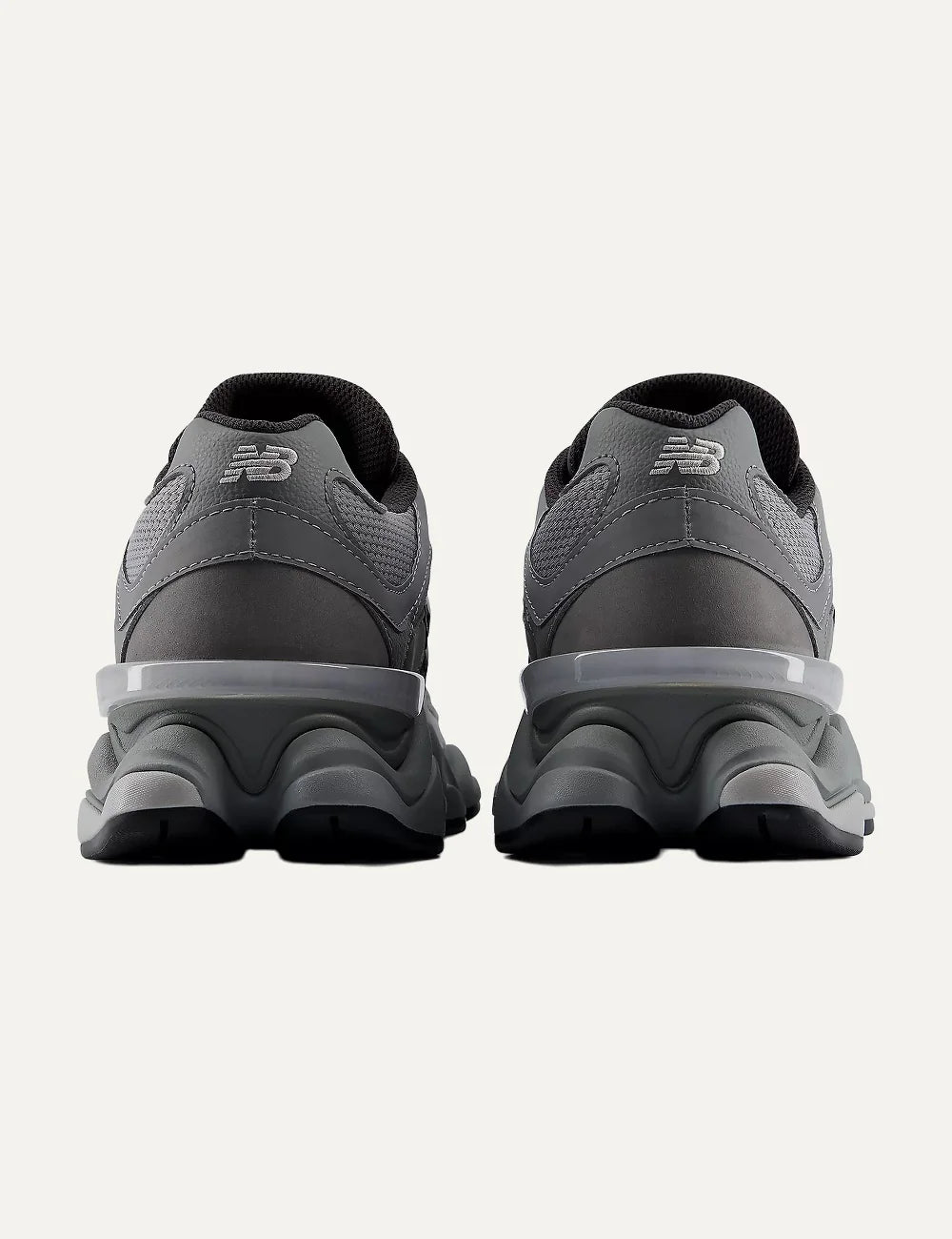 New Balance unisex dark grey suede and mesh sneakers with ABZORB cushioning back