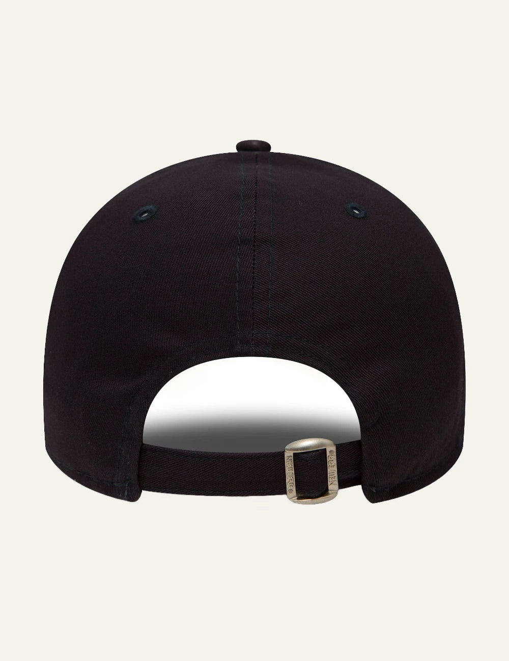 New Era NY Yankees cap navy white logo curved visor back view