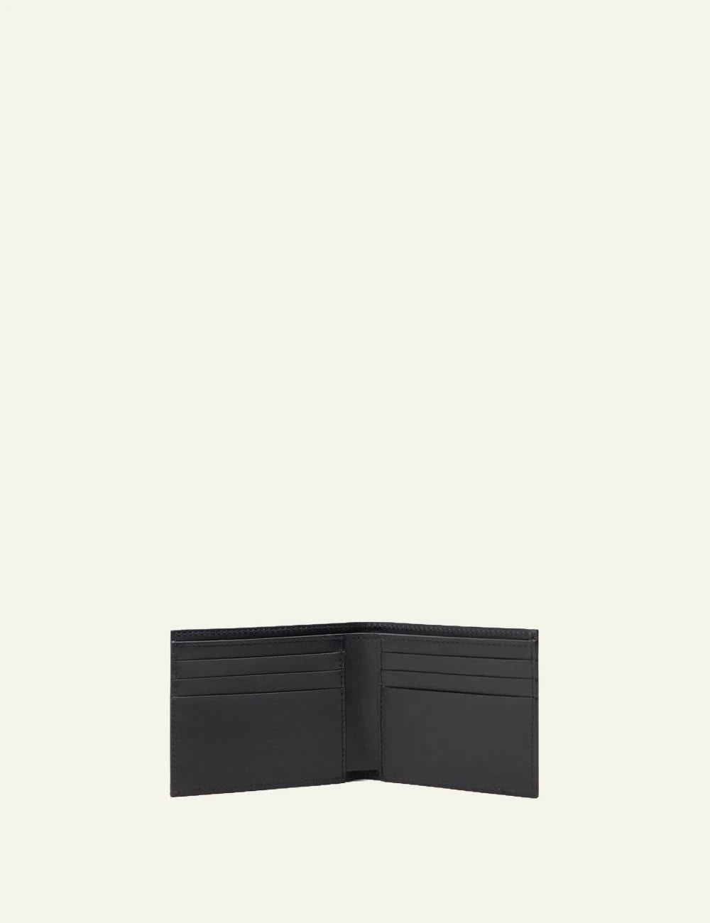 Off-White diag tape bifold wallet black yellow stripes top view