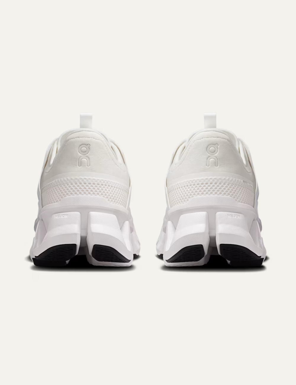 on running cloudswift amp sneakers white white mesh back view