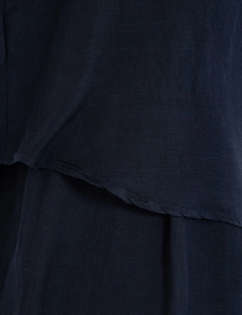 Philosophy blue sleeveless shirt button detail