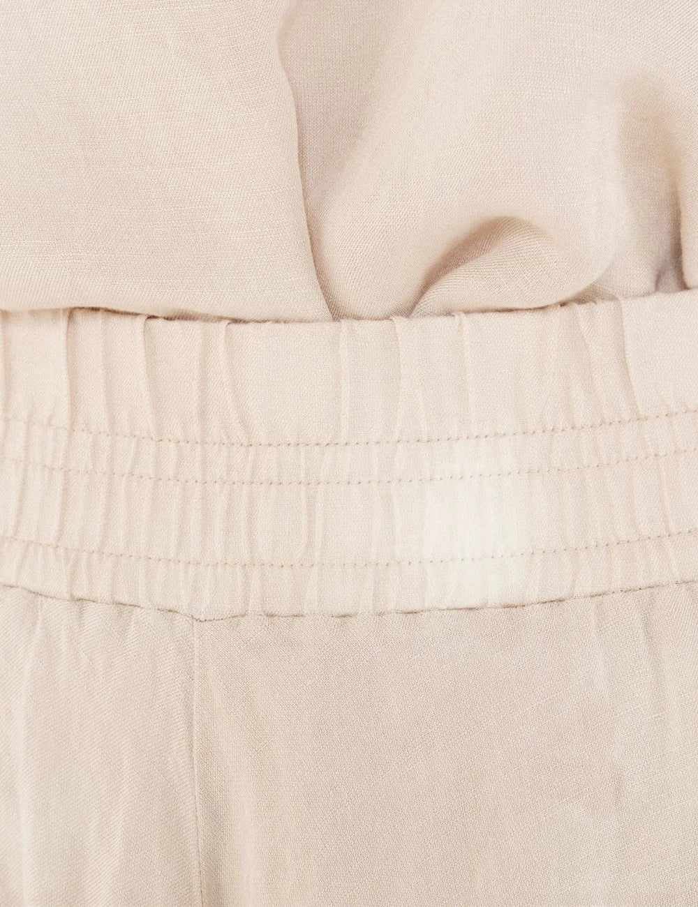 Philosophy gauze skirt light beige elastic waist detail