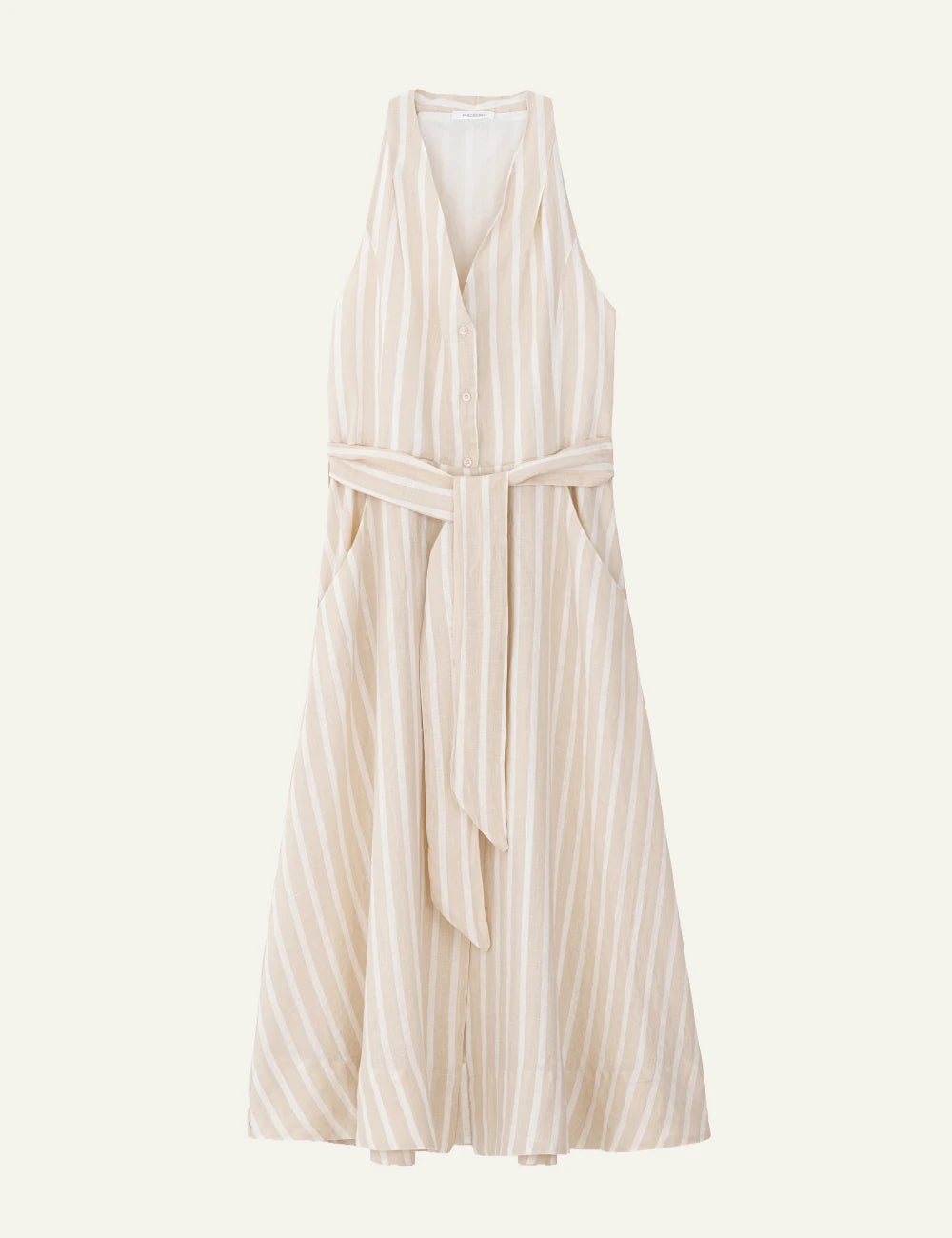 PHILOSOPHY HALTER NECK DRESS BEIGE Simple Caracters PHILOSOPHY HALTER NECK DRESS BEIGE Simple Caracters