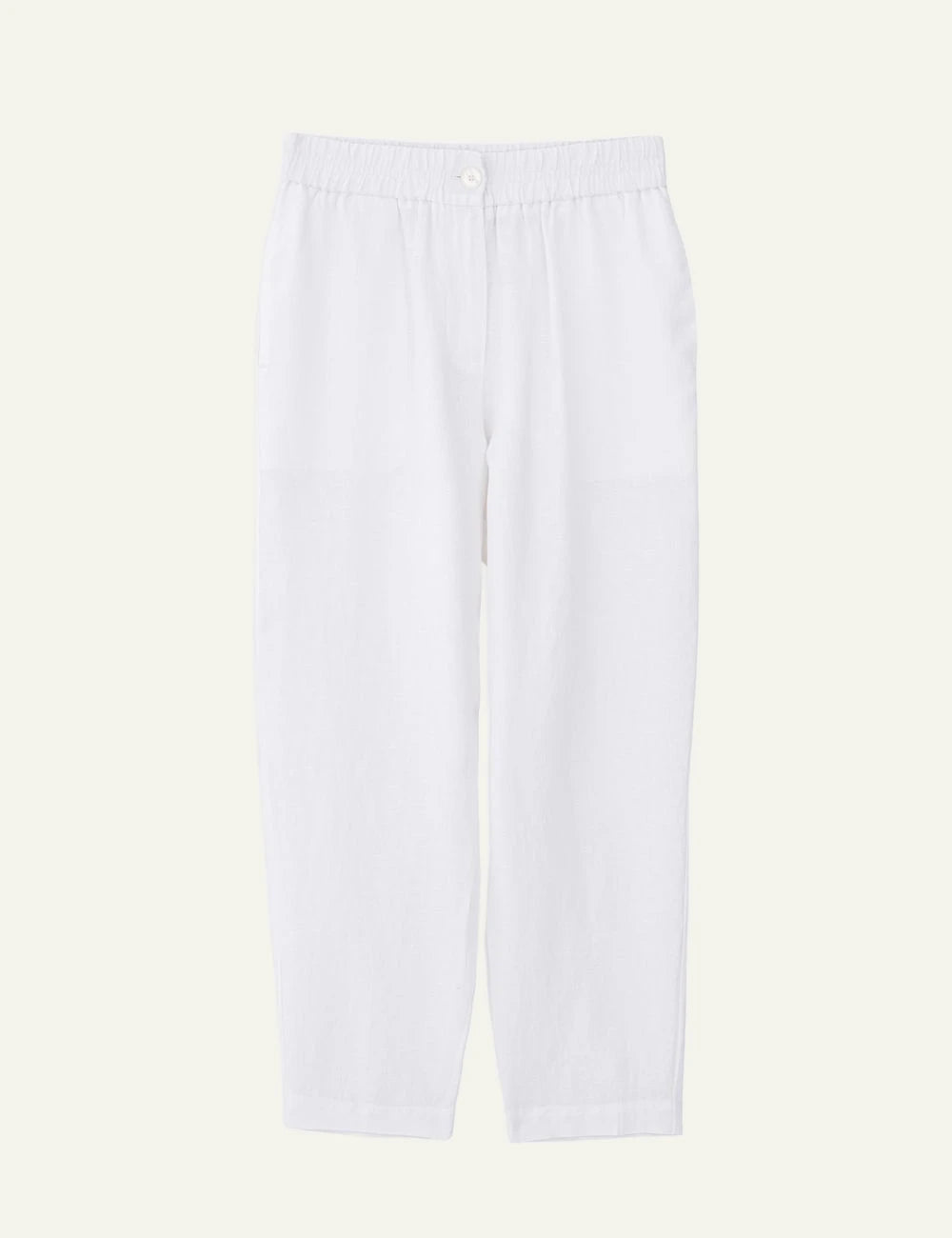 Philosophy linen jogger pants White flat front view