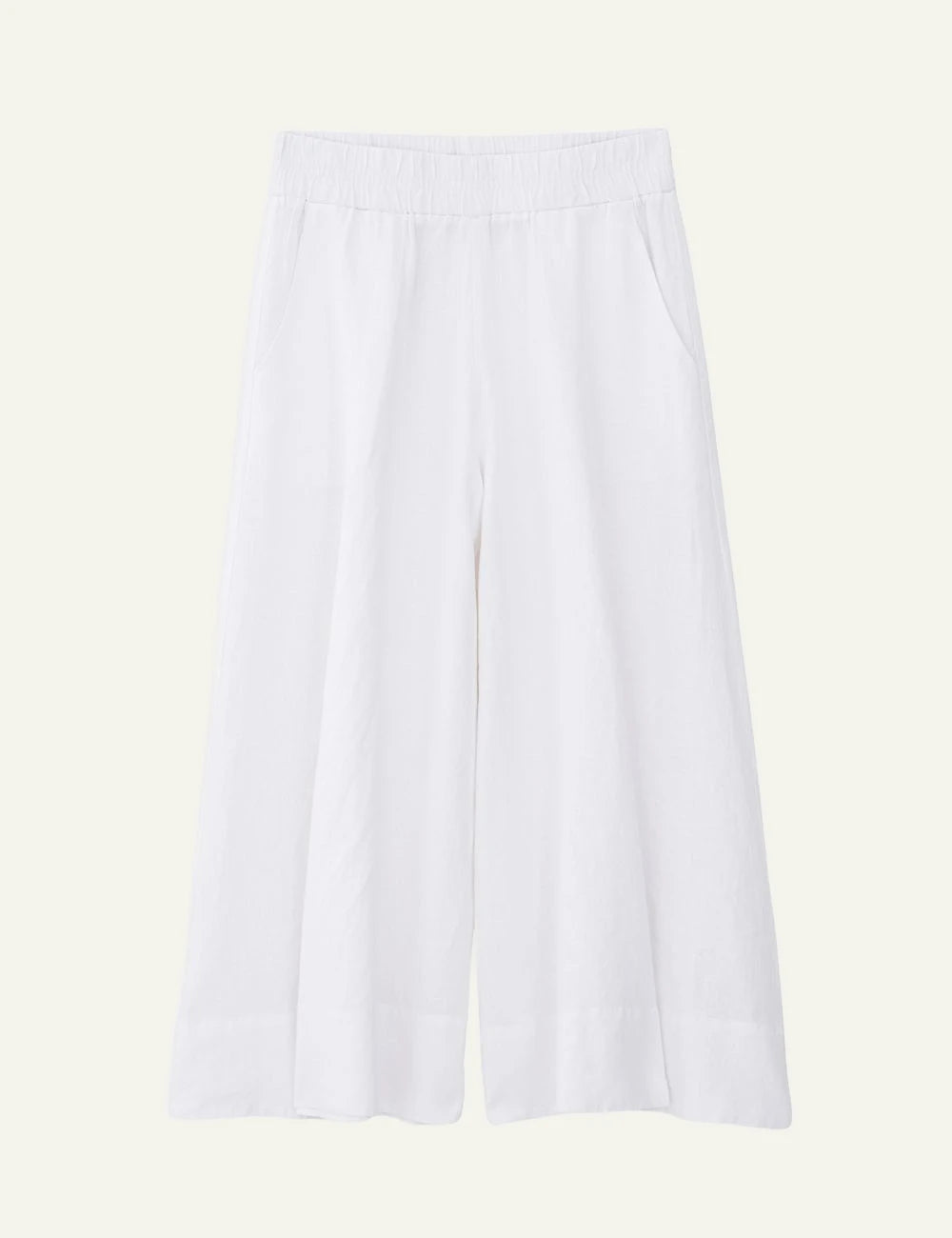 Philosophy linen jupe culotte white front relaxed fit