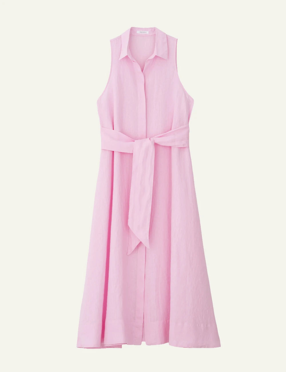PHILOSOPHY LINEN SHIRTDRESS PINK Simple Caracters PHILOSOPHY LINEN SHIRTDRESS PINK Simple Caracters