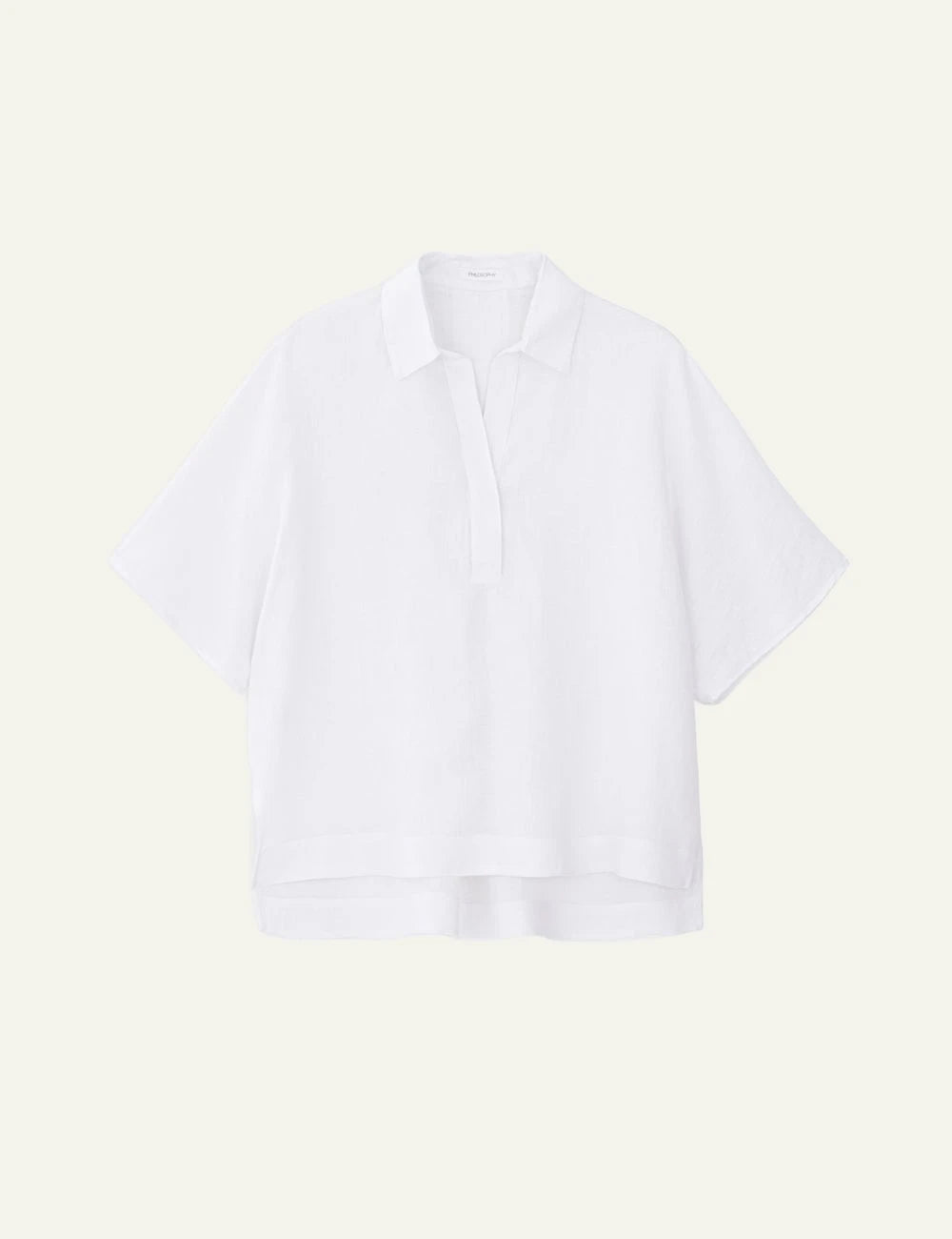 Philosophy oversized blouse white front flat