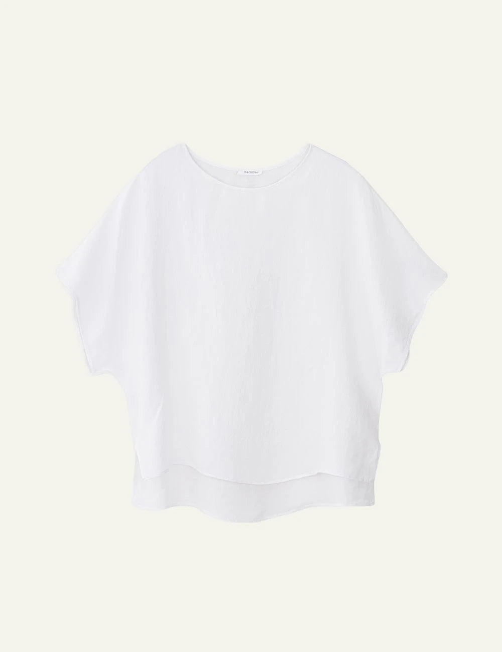 Philosophy oversized blouse white front flat
