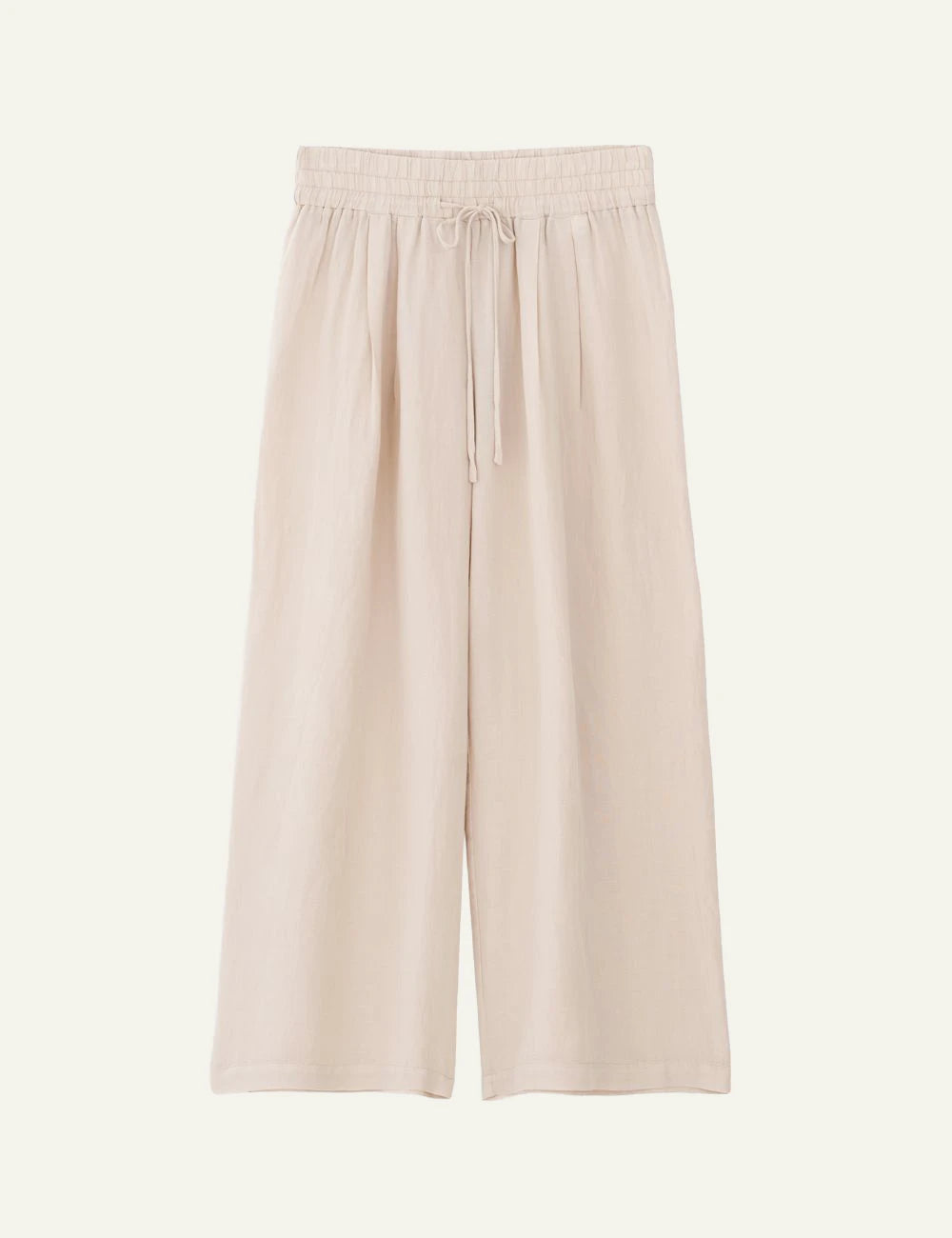 Philosophy gauze jupe culotte light beige flat lay front view
