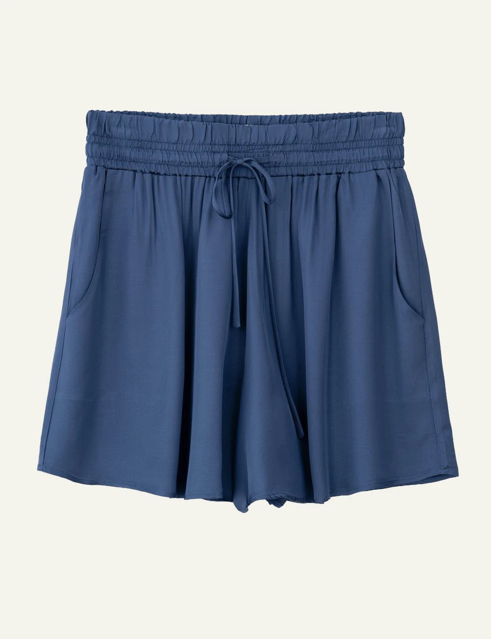 Philosophy satin fine shorts blue front view