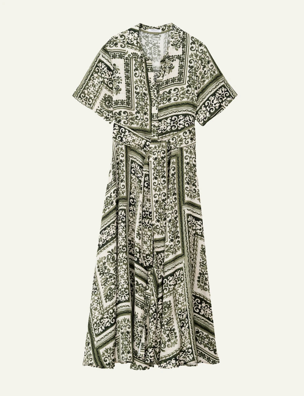 PHILOSOPHY SATIN PRINT SHIRTDRESS GREEN – Simple Caracters
