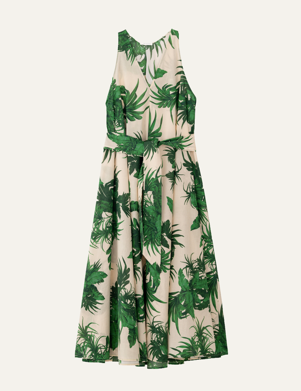 PHILOSOPHY PRINT SLEEVELESS DRESS GREEN – Simple Caracters
