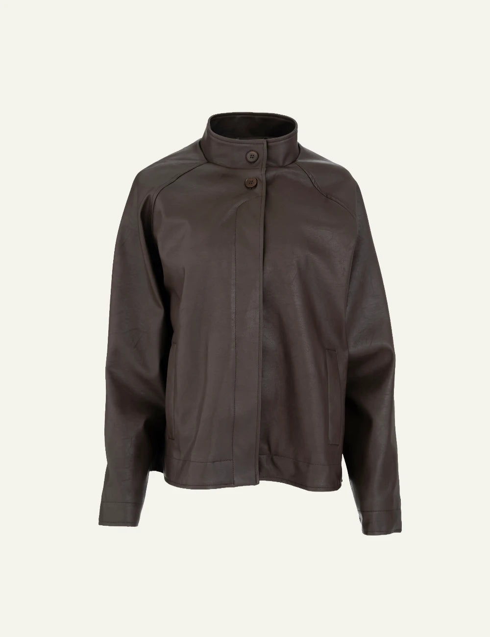 Philosophy women's dark brown leather jacket