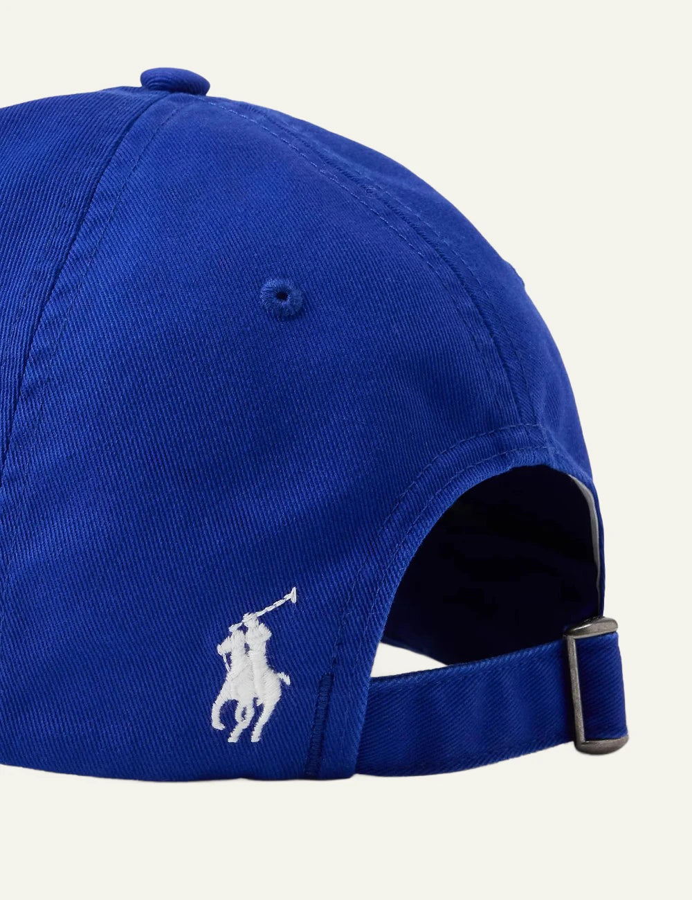Polo Ralph Lauren blue cap with French crest embroidery detail back