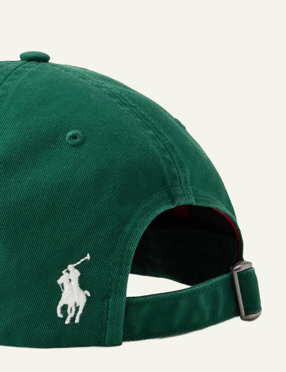 Polo Ralph Lauren green cap with Italian crest embroidery detail back
