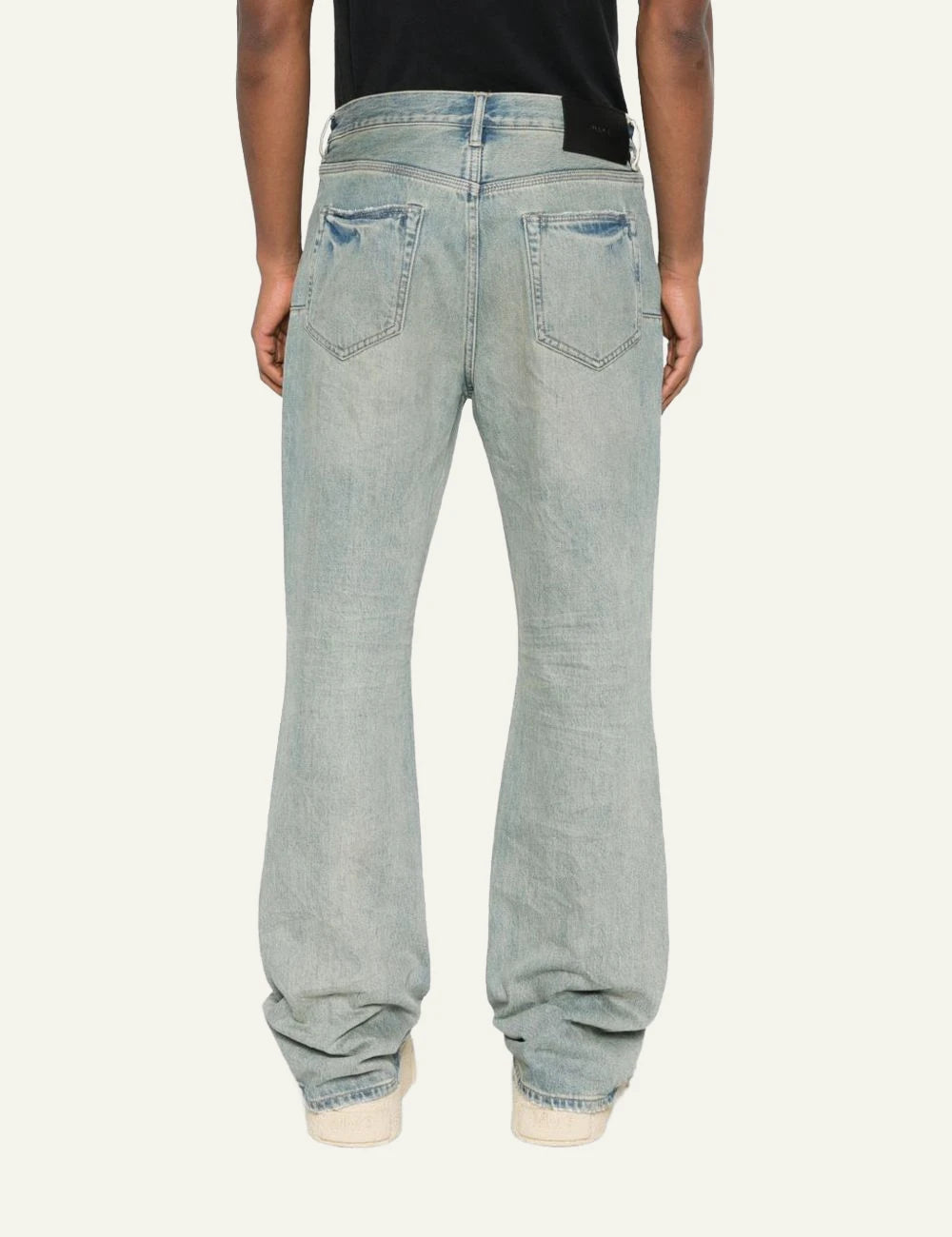 Purple Brand light indigo ripped denim jeans back view