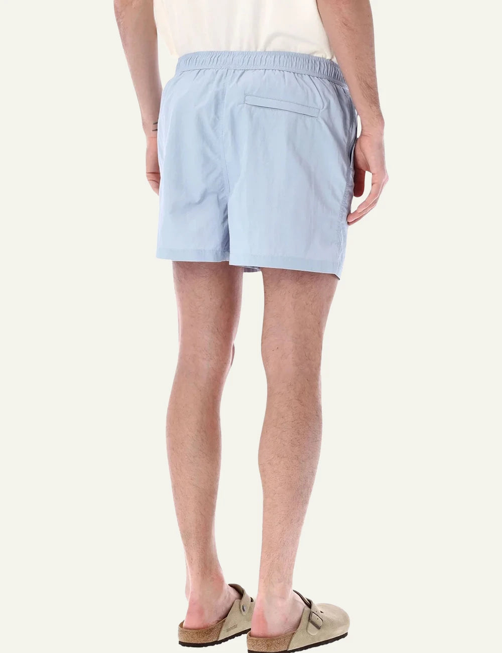 Represent swim shorts light blue back view