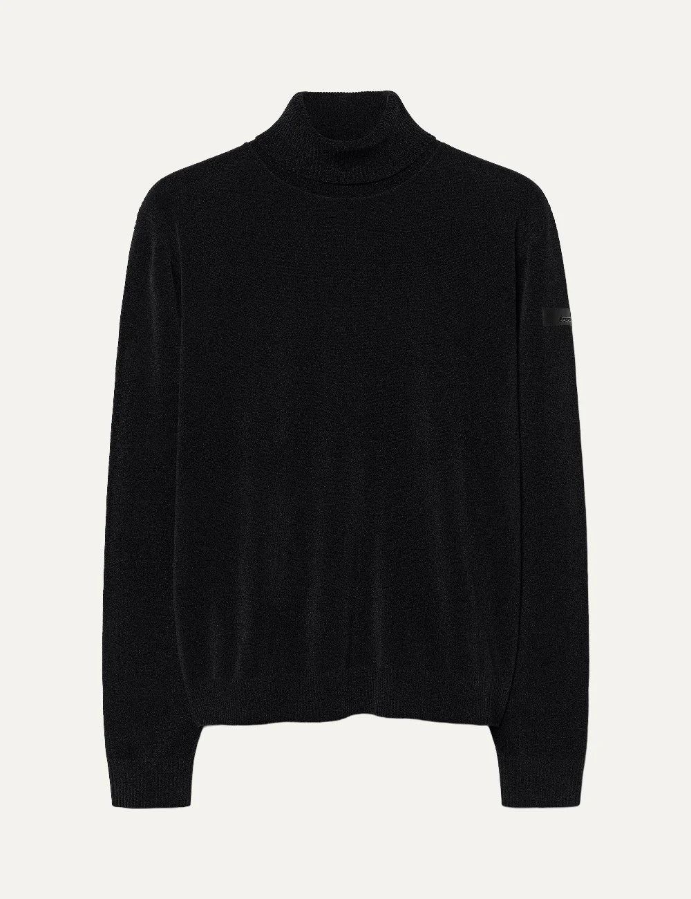 RRD men's black chenille turtleneck sweater