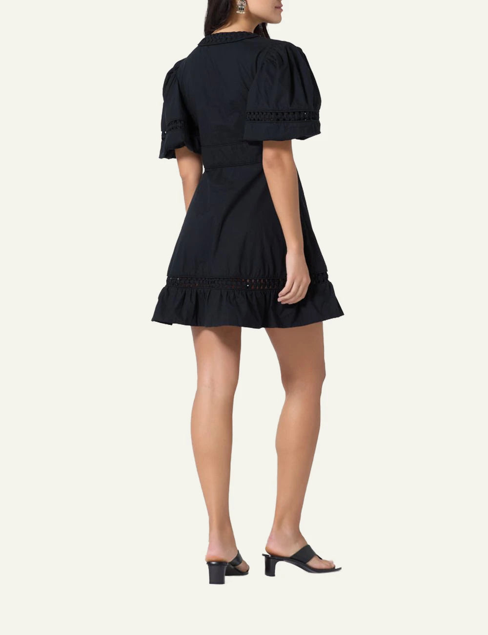 SCARLET POPPIES OLGA DRESS ONYX BLACK