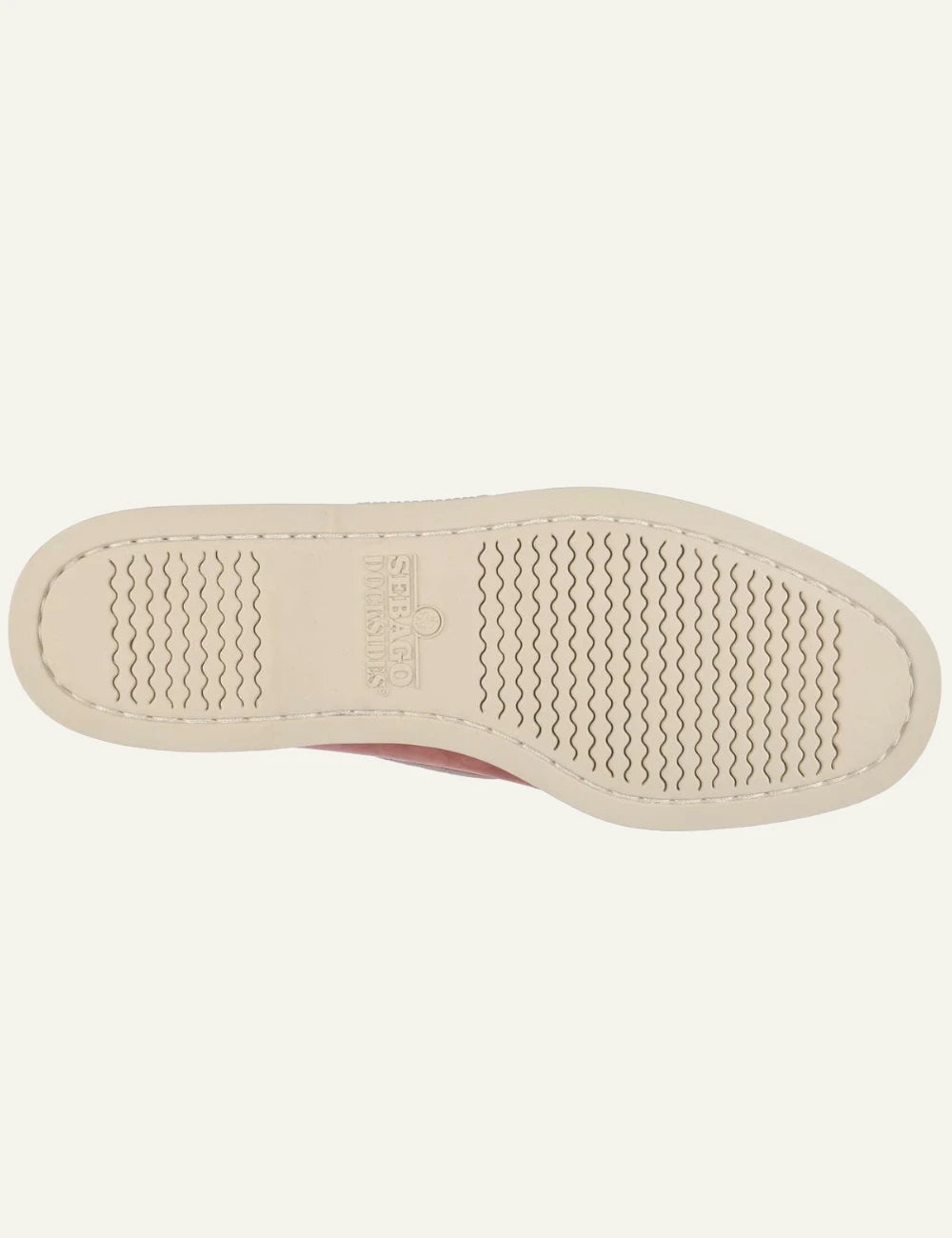 Sebago Docksides boat shoes nubuck pink sole view